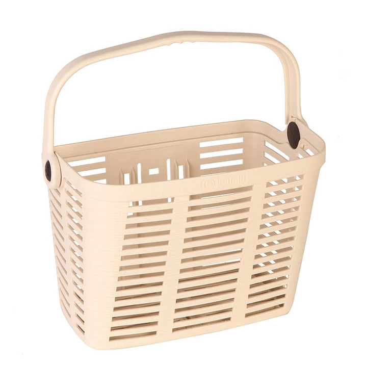 Light brown basket attachment for bike