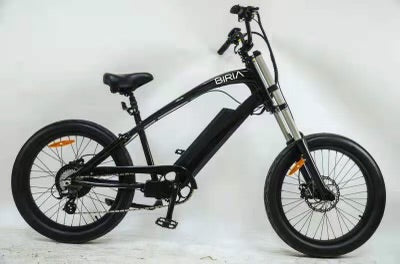 A black Electric Chopper bike