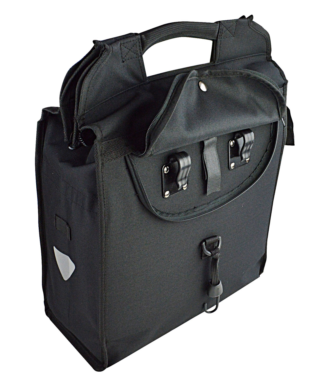 Shopping bag accessory for bike back view