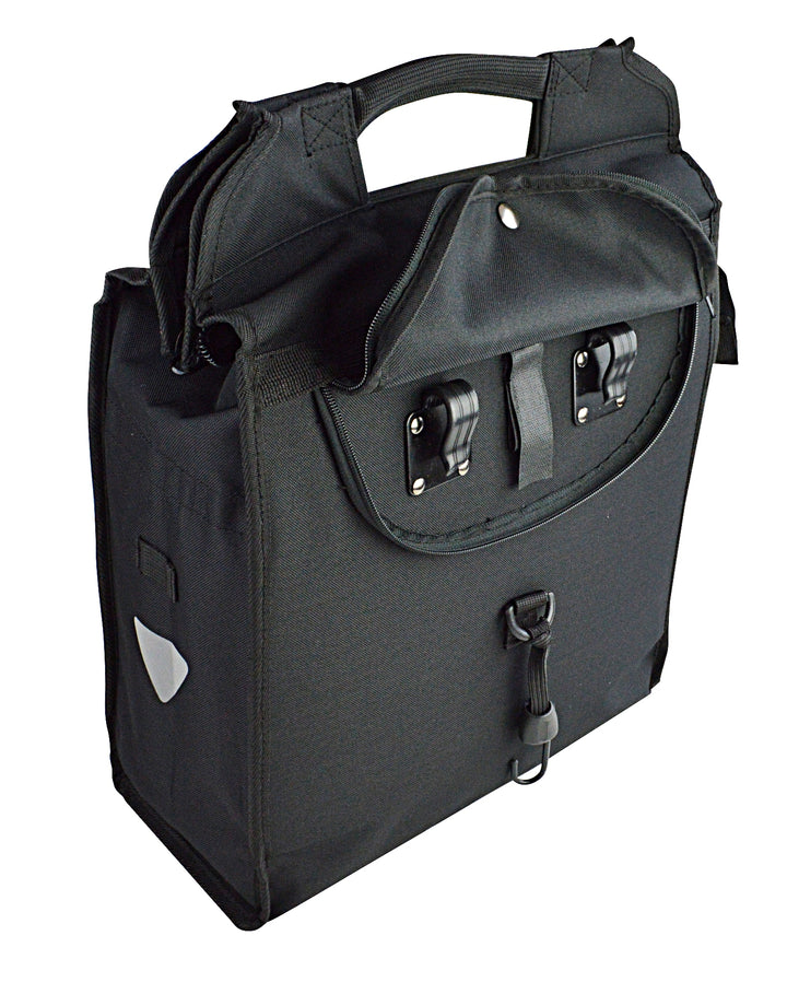 Shopping bag accessory for bike back view