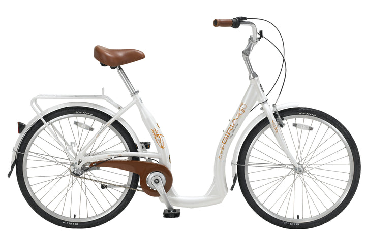 A white easy board bike (EB Top 3)