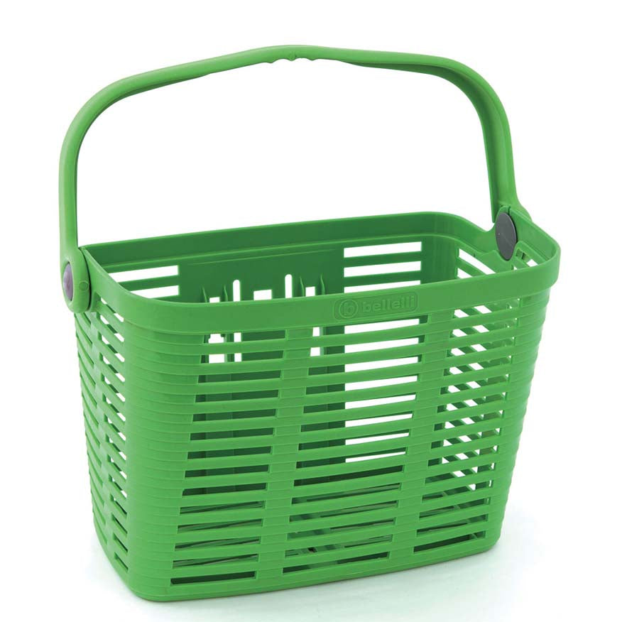 Green basket attachment for bike