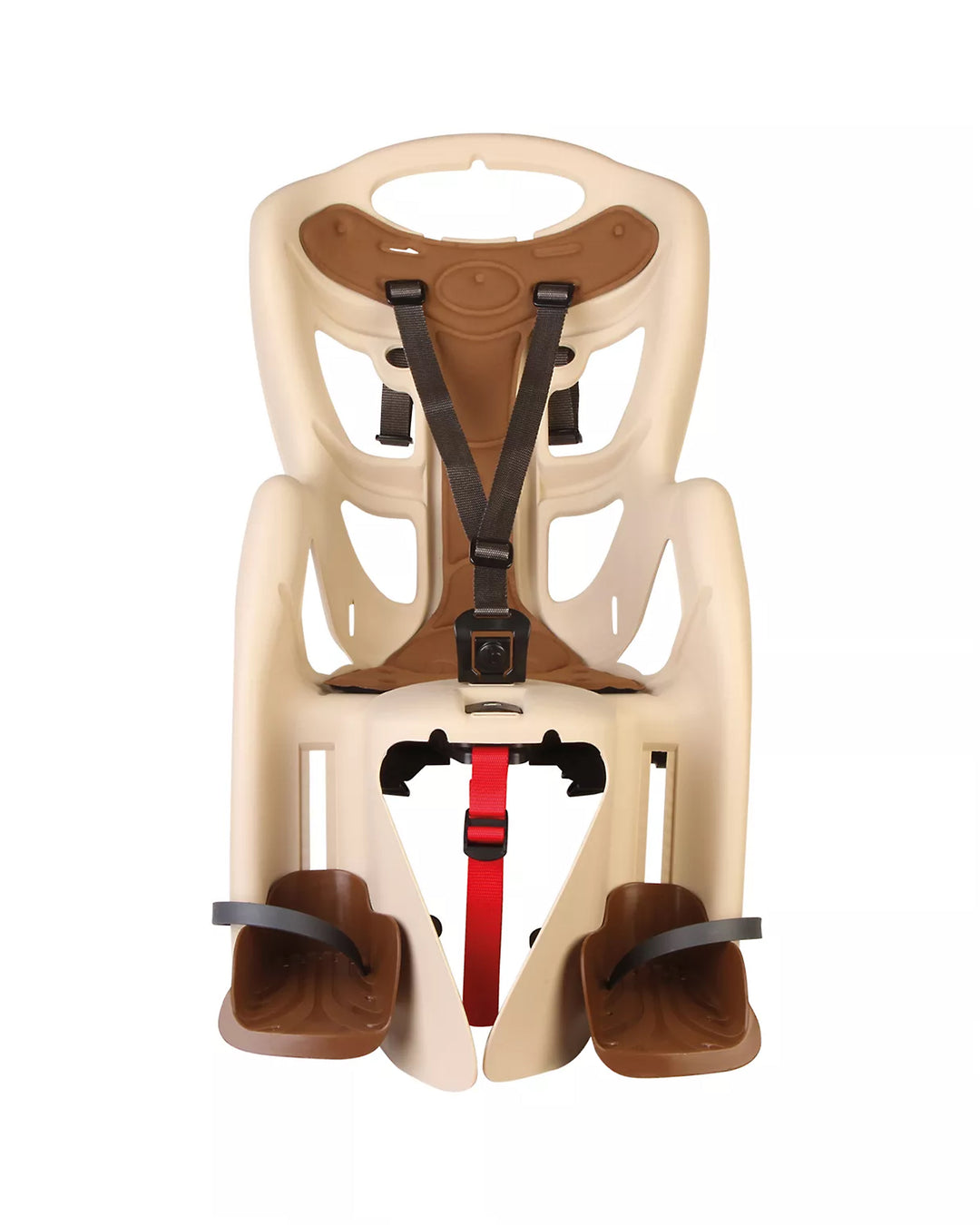 Cream bike child seat front