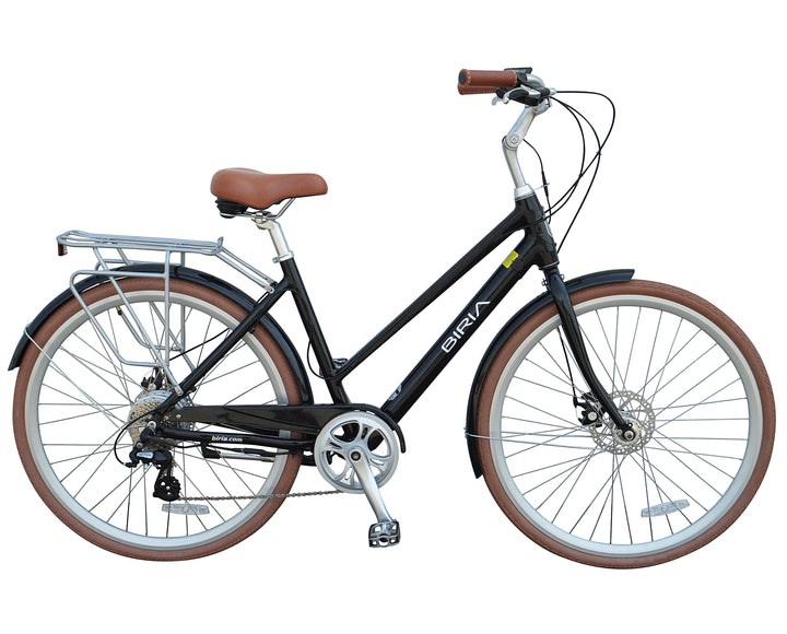 Black electric hybrid bicycle