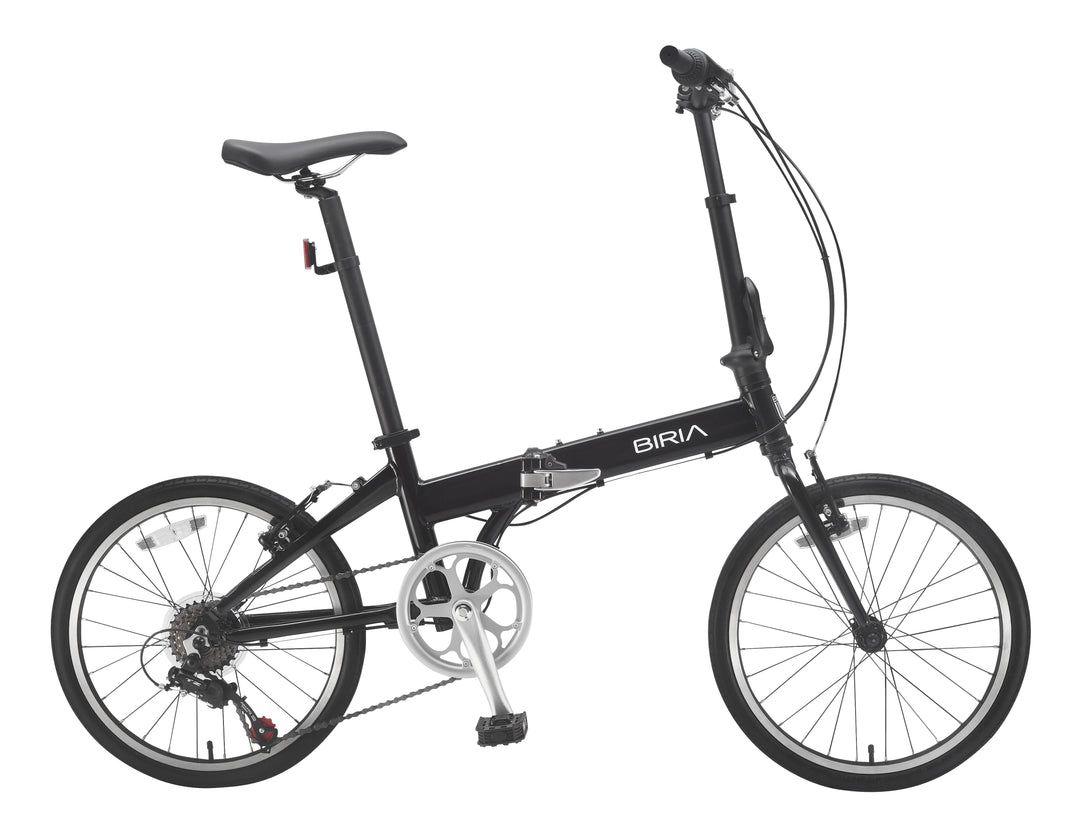 Black folding aluminum bike