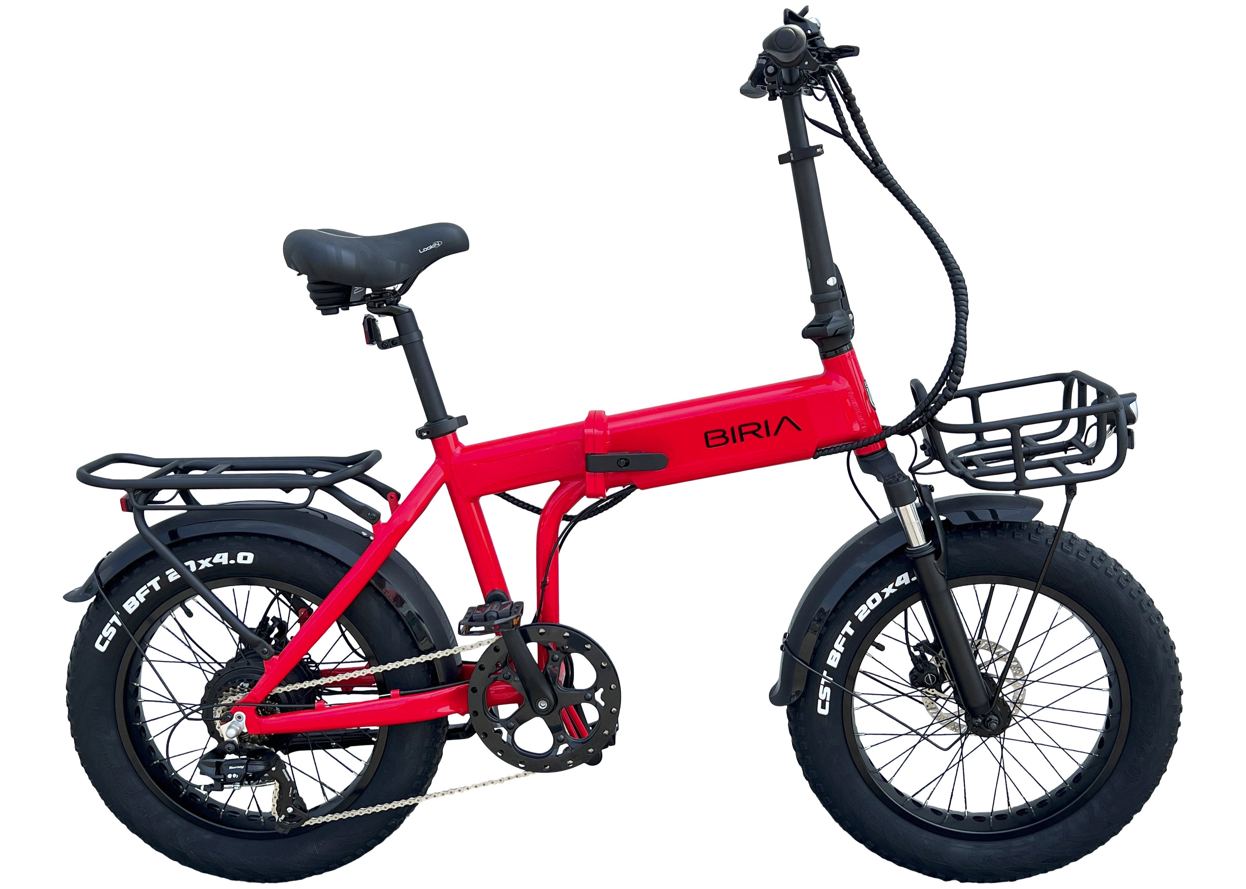 Biria Electric Folding Bike Series 4 S4 750W Motor 55 Mile Range Suspension Fork Biria Bikes