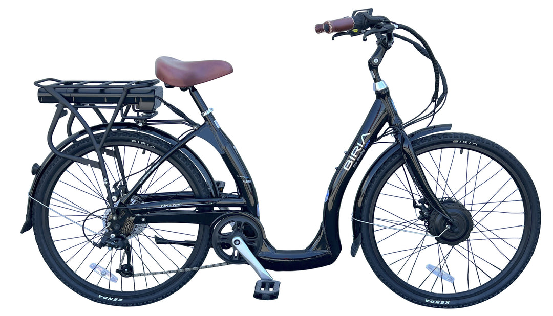 A black electric easy board bike