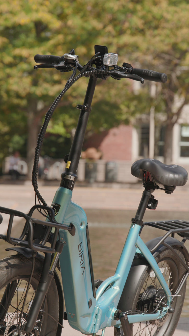 Biria Electric Step-Through Folding ST 4.0 | 500W Motor, Torque Sensor, 55  Mile Range  Biria Bikes